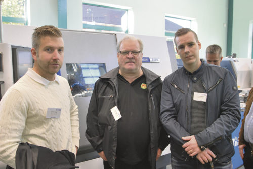 Martin Bogg, Gert Matsson Boggs Mekaniska i Mora och Lennie Gustafsson applikationstekniker Bromi Gruppen.