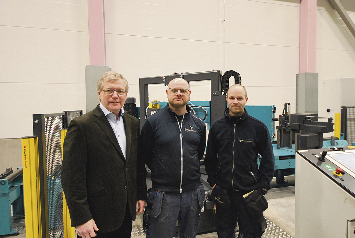 Thomas Håkansson maskinsäljare Intercut AB, Marcus Johansson och Gabriel Moberg Abrahamssons Järn AB.