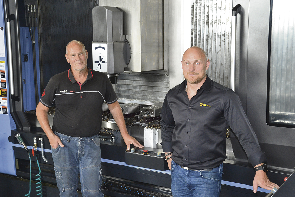 Peter Örtlund, ägare av Slipmekano och Fredrik Ljungberg, Area Sales Manager på Duroc Machine Tool, har utvecklat ett bra samarbete som har lett till investeringen av Doosan 850 VCF LSR II.