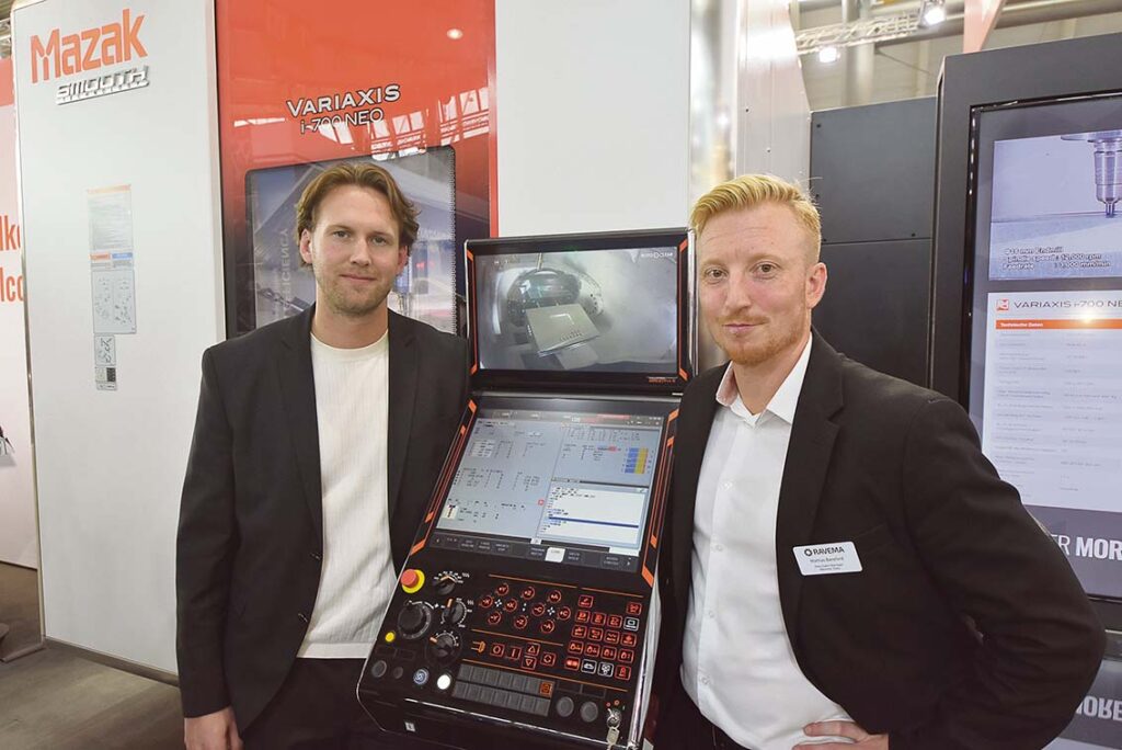 Jesper Lönnberg från TURNAB i Reftele träffade Mattias Banelind maskinsäljare på RAVEMA.