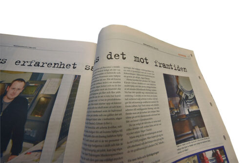 Foto/urklipp från besöket 2010, text i reportaget.